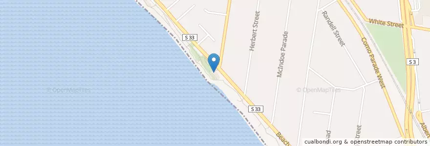 Mapa de ubicacion de Parkdale Beach Kiosk en 오스트레일리아, Victoria, City Of Kingston.
