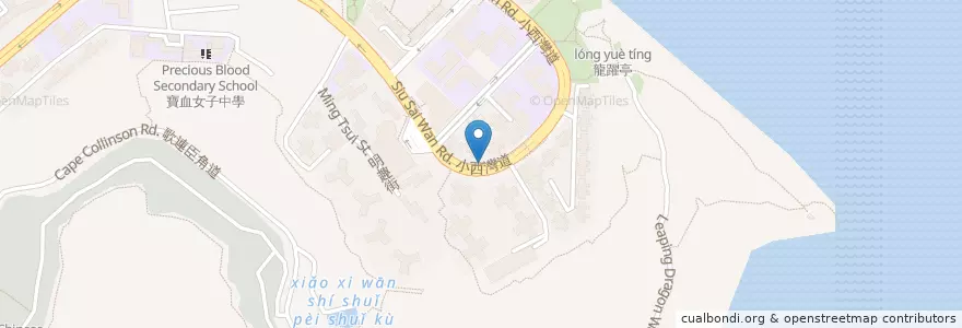 Mapa de ubicacion de 小巴站 Minibus Station en الصين, غوانغدونغ, هونغ كونغ, جزيرة هونغ كونغ, الأقاليم الجديدة, 東區 Eastern District.