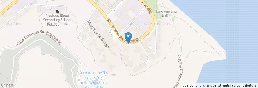 Mapa de ubicacion de 小巴站 en 중국, 광둥성, 홍콩, 홍콩섬, 신제, 東區 Eastern District.