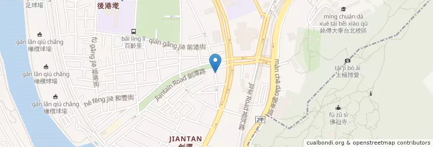 Mapa de ubicacion de 草原風蒙古火鍋 en تایوان, 新北市, تایپه, 士林區.