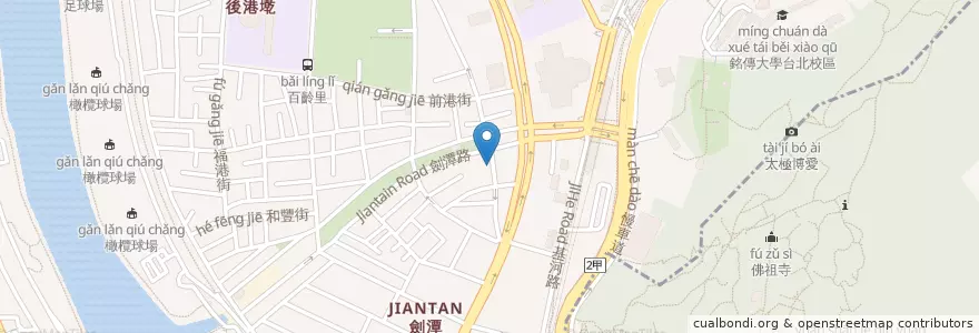 Mapa de ubicacion de 台北市危老重建工作站 en Taiwan, 新北市, Taipei, 士林區.