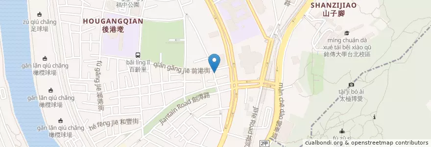Mapa de ubicacion de 和風食堂 en Taiwan, 新北市, Taipei, 士林區.