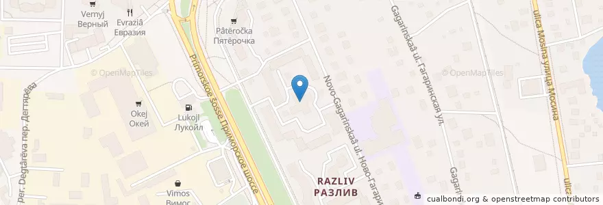 Mapa de ubicacion de N 23 Курортного района en Russland, Föderationskreis Nordwest, Oblast Leningrad, Sankt Petersburg, Rajon Kurort, Sestrorezk.