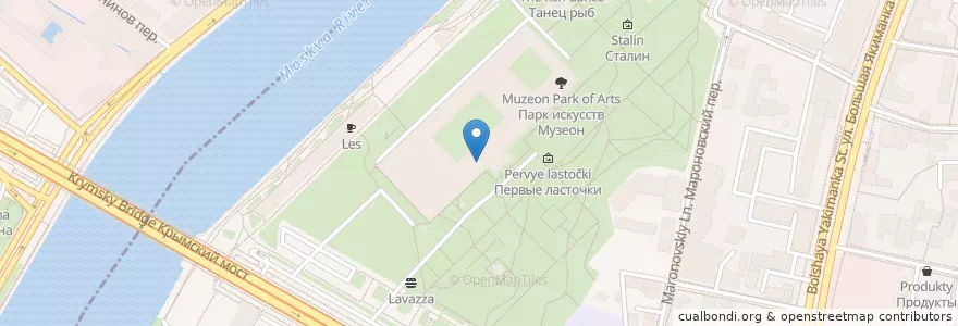 Mapa de ubicacion de Волконский en Rusland, Centraal Federaal District, Moskou, Центральный Административный Округ, Район Якиманка.