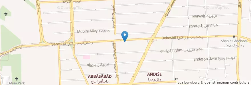 Mapa de ubicacion de بانک ملت en 伊朗, 德黑兰, شهرستان تهران, 德黑蘭, بخش مرکزی شهرستان تهران.