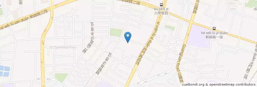 Mapa de ubicacion de Louisa Coffee en تایوان, 臺南市, 北區.