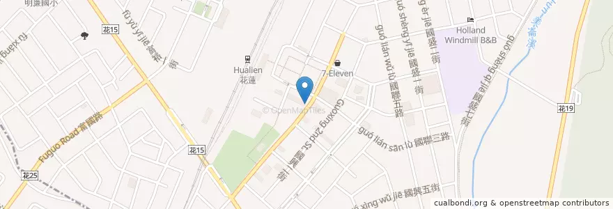 Mapa de ubicacion de 翔順機車托運 en Taiwan, Taiwan Province, Hualien County, Hualien City.