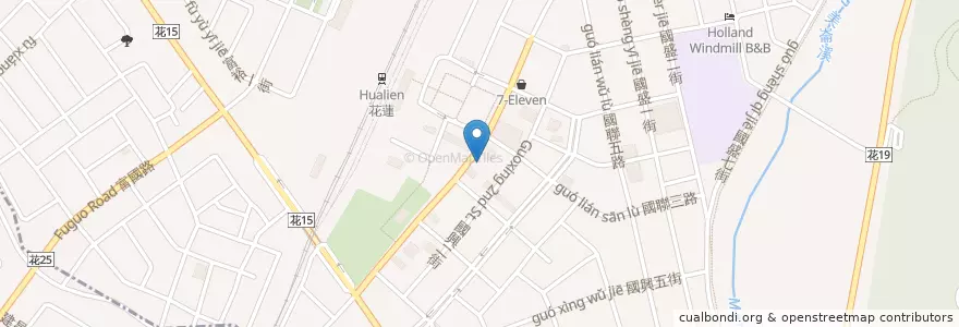 Mapa de ubicacion de 梅貴租車行 en Taiwan, Provincia Di Taiwan, Contea Di Hualien, Hualien.