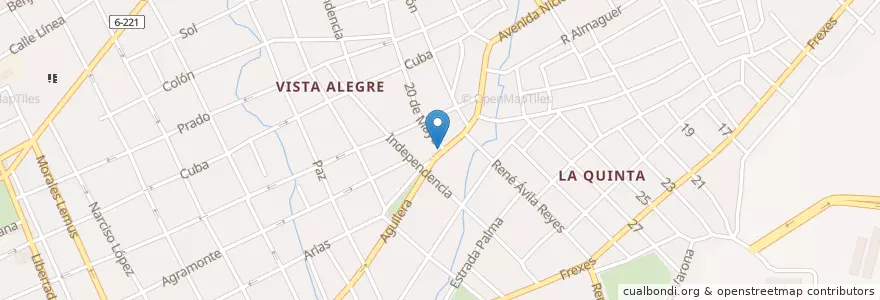 Mapa de ubicacion de SAF Vista Alegre en 古巴, Holguín, Holguín.