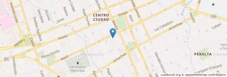Mapa de ubicacion de Álbum Café el Chorrito en 쿠바, Holguín, Holguín.