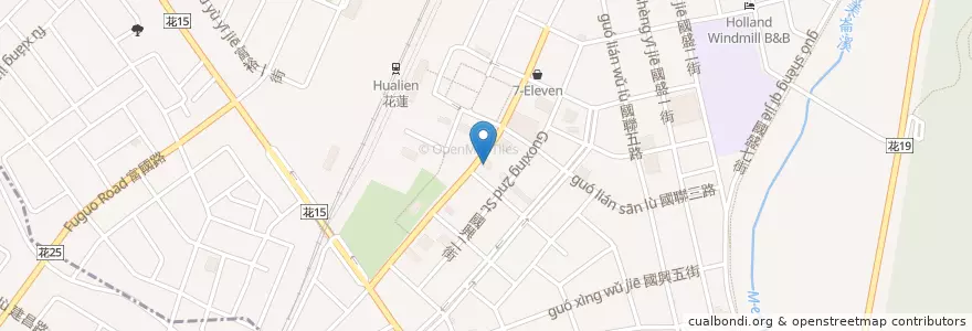 Mapa de ubicacion de 鴻君租車 en Tayvan, 臺灣省, Hualien, 花蓮市.