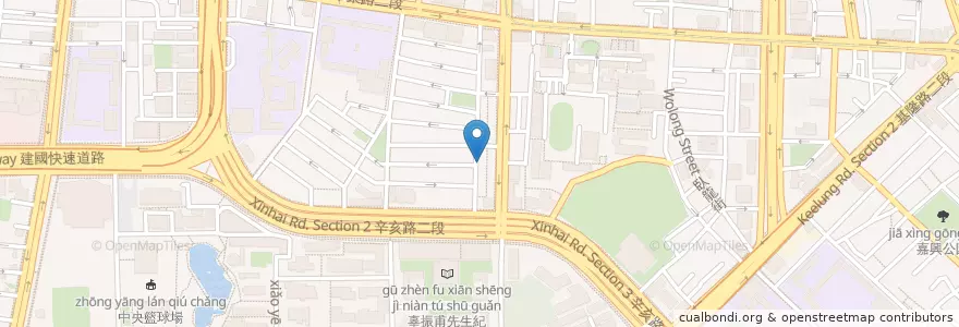 Mapa de ubicacion de 大易園早午餐 en Taiwan, New Taipei, Taipei, Da'an District.