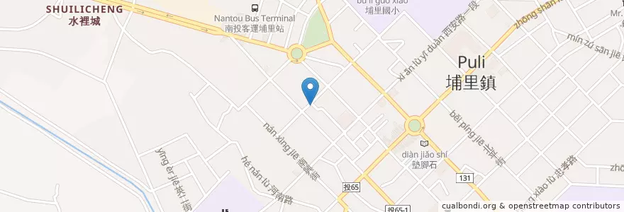 Mapa de ubicacion de 泰酥府 en Taiwan, Taiwan Province, Nantou County, Puli Township.