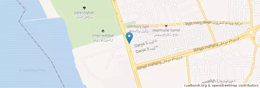 Mapa de ubicacion de قهوه ونیز en ایران, استان بوشهر, شهرستان بوشهر, بخش مرکزی شهرستان بوشهر, دهستان حومه بوشهر, بوشهر.