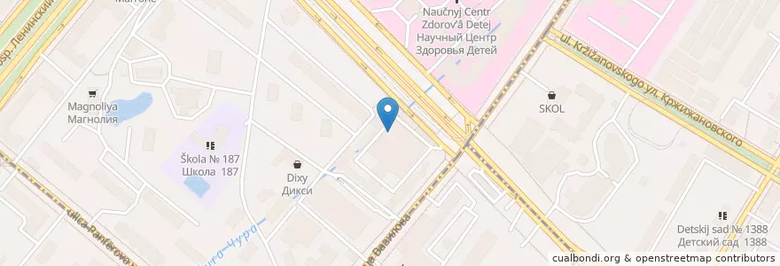 Mapa de ubicacion de I need döner en Rusland, Centraal Federaal District, Moskou, Юго-Западный Административный Округ.