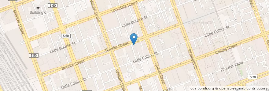 Mapa de ubicacion de Soul Pattinson Chemist en 澳大利亚, 维多利亚州, City Of Melbourne.