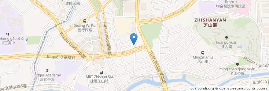 Mapa de ubicacion de 筠芝和牛本舖 en Tayvan, 新北市, Taipei, 士林區.