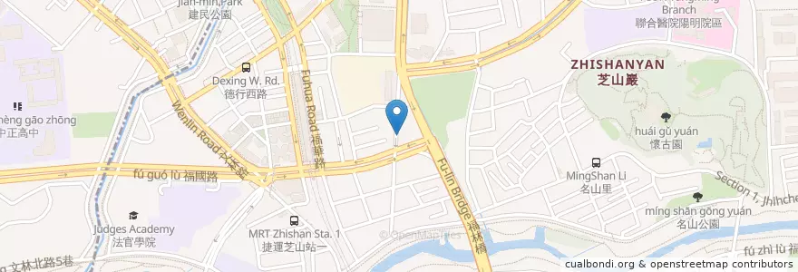 Mapa de ubicacion de Alice音樂餐廳 en Taïwan, Nouveau Taipei, Taipei, District De Shilin.