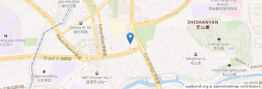 Mapa de ubicacion de 鍋天宴 en Taiwan, Nuova Taipei, Taipei, 士林區.
