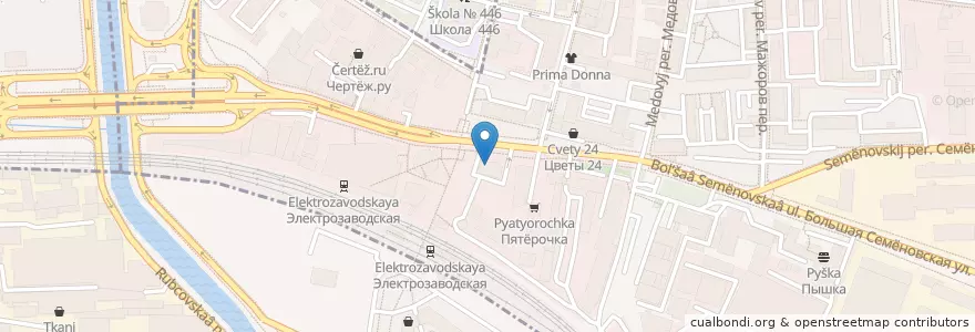 Mapa de ubicacion de Макдоналдс en Rusland, Centraal Federaal District, Moskou, Восточный Административный Округ, Район Соколиная Гора.