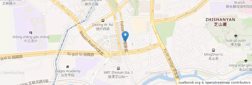 Mapa de ubicacion de 八方雲集 en Taiwan, 新北市, Taipei, 士林區.