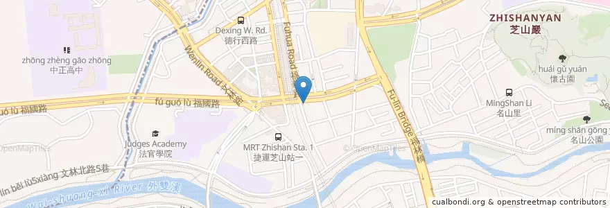 Mapa de ubicacion de 強強滾 en تایوان, 新北市, تایپه, 士林區.