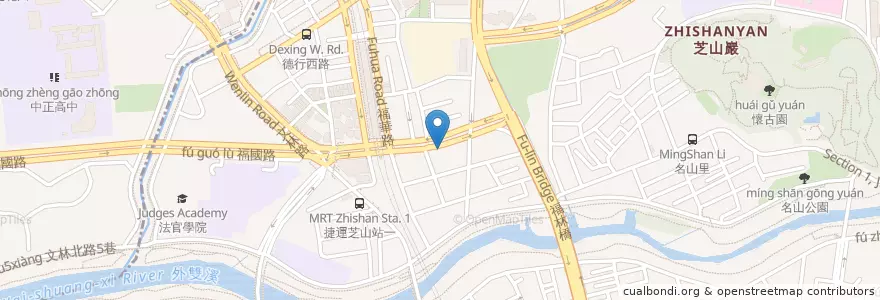 Mapa de ubicacion de 發明造物教室 en Taiwan, Nuova Taipei, Taipei, 士林區.