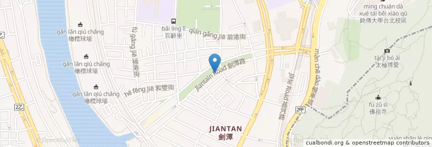 Mapa de ubicacion de 幸福149身心靈工作坊 en تایوان, 新北市, تایپه, 士林區.