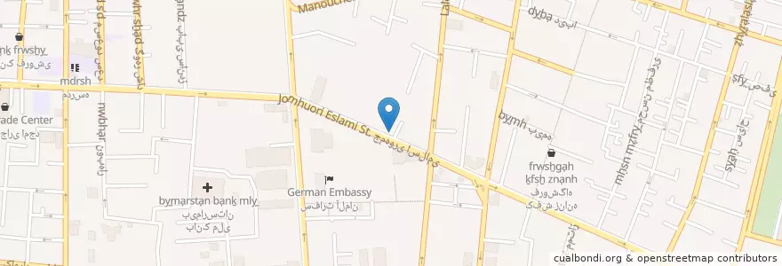 Mapa de ubicacion de مسجد هدایت en إیران, طهران, مقاطعة طهران, طهران, بخش مرکزی شهرستان تهران.