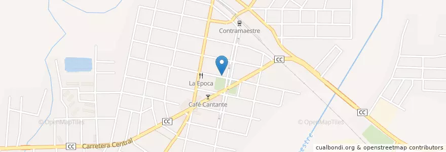 Mapa de ubicacion de Cine "Belic" en キューバ, Santiago De Cuba, Contramaestre, Ciudad De Contramaestre.