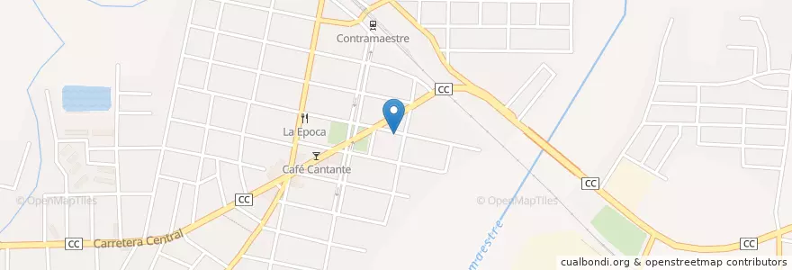 Mapa de ubicacion de Sede Docente America II en كوبا, Santiago De Cuba, Contramaestre, Ciudad De Contramaestre.