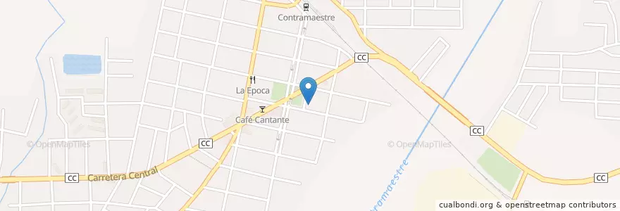 Mapa de ubicacion de Casa de la Cultura "Isidro Díaz" en 古巴, Santiago De Cuba, Contramaestre, Ciudad De Contramaestre.