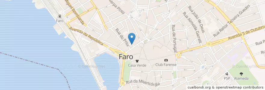 Mapa de ubicacion de Alef Burger Bar en Portogallo, Algarve, Algarve, Faro, Faro, Faro.