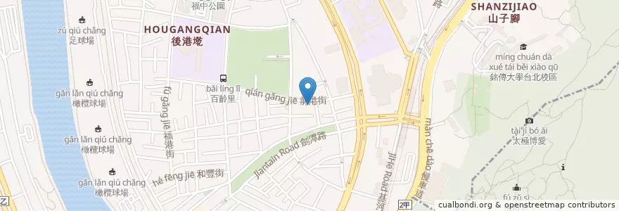 Mapa de ubicacion de 盛康藥局 en تايوان, تايبيه الجديدة, تايبيه, 士林區.