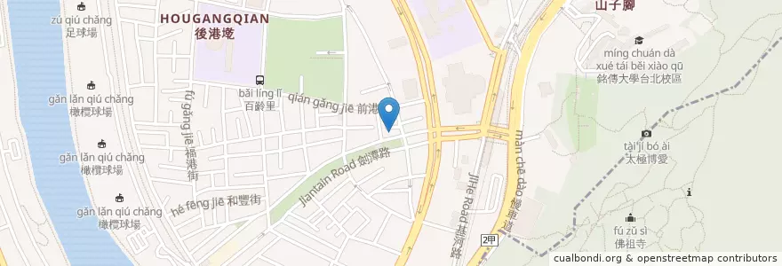Mapa de ubicacion de 三玉天玄宮 en Tayvan, 新北市, Taipei, 士林區.
