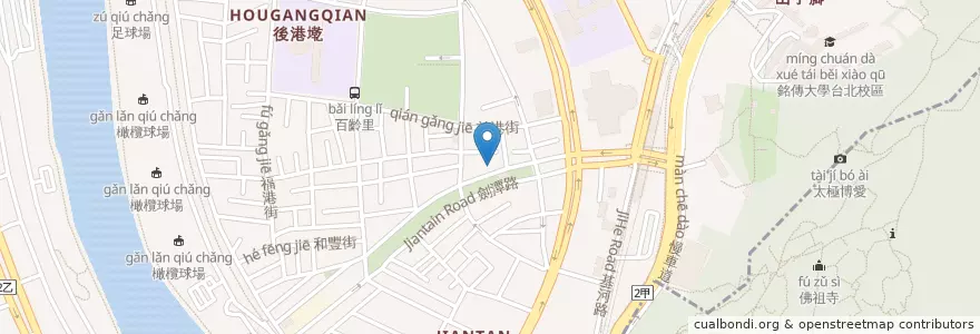 Mapa de ubicacion de 好力客創意影社製作 en 타이완, 신베이 시, 타이베이시, 스린 구.