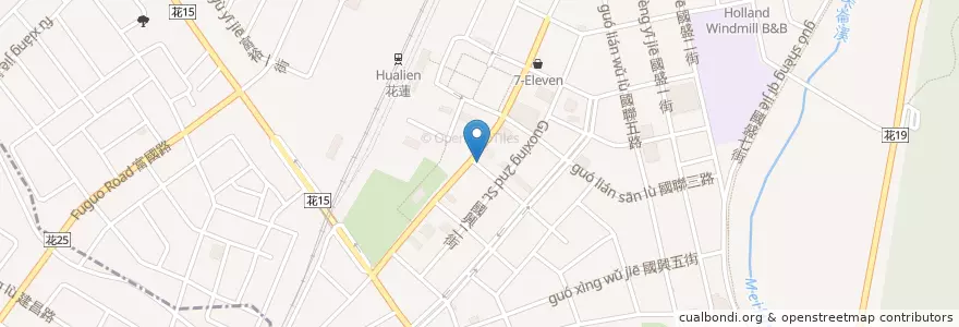 Mapa de ubicacion de 悟餐池上便當 en 臺灣, 臺灣省, 花蓮縣, 花蓮市.