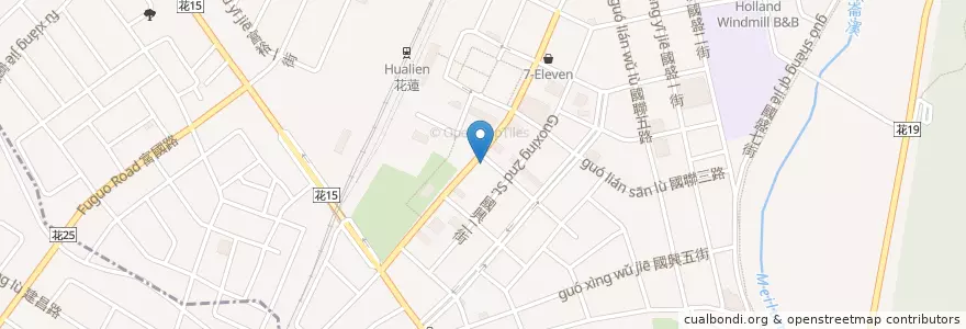 Mapa de ubicacion de 格上租車 en 臺灣, 臺灣省, 花蓮縣, 花蓮市.