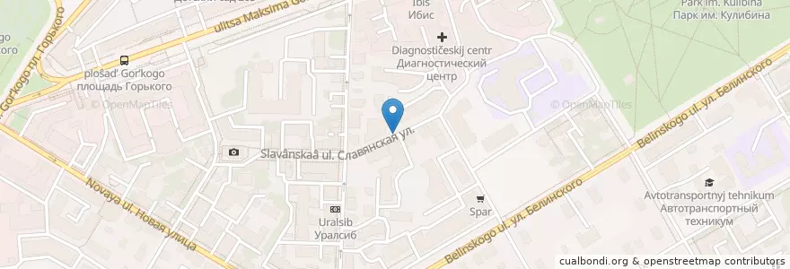 Mapa de ubicacion de Столовая бизнес-центра en Russland, Föderationskreis Wolga, Oblast Nischni Nowgorod, Stadtkreis Nischni Nowgorod.