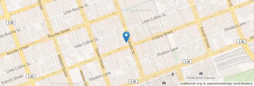 Mapa de ubicacion de NAB en Australia, Victoria, City Of Melbourne.