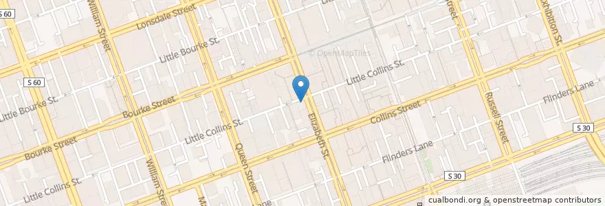 Mapa de ubicacion de Elizabeth Pharmacy en Austrália, Victoria, City Of Melbourne.