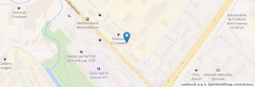 Mapa de ubicacion de Цвет граната en Rússia, Distrito Federal Central, Москва, Северо-Восточный Административный Округ, Район Ростокино.