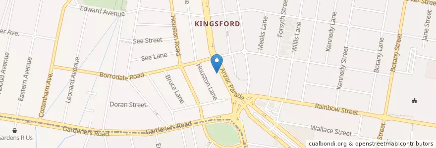 Mapa de ubicacion de Bakso House / Rosebery Martabak en Avustralya, New South Wales, Sydney, Randwick City Council.