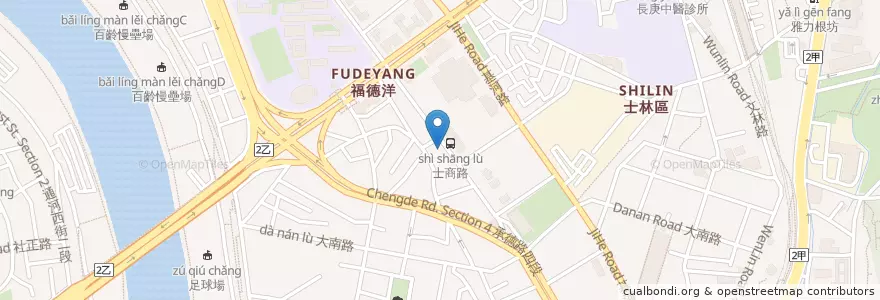 Mapa de ubicacion de 聖賢藥局 en Taïwan, Nouveau Taipei, Taipei, District De Shilin.