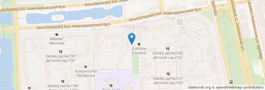 Mapa de ubicacion de Горздрав en Russia, Central Federal District, Moscow, South-Eastern Administrative Okrug, Southern Administrative Okrug.