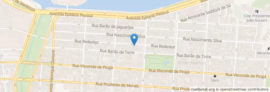 Mapa de ubicacion de DeROSE Method Ipanema en Brésil, Région Sud-Est, Rio De Janeiro, Região Metropolitana Do Rio De Janeiro, Região Geográfica Imediata Do Rio De Janeiro, Região Geográfica Intermediária Do Rio De Janeiro, Rio De Janeiro.