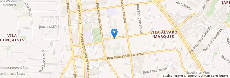 Mapa de ubicacion de Pátio Municipal Restaurante en البَرَازِيل, المنطقة الجنوبية الشرقية, ساو باولو, Região Geográfica Intermediária De São Paulo, Região Metropolitana De São Paulo, Região Imediata De São Paulo, São Bernardo Do Campo.