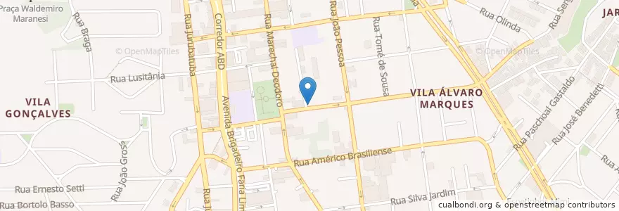 Mapa de ubicacion de Restaurante Dona Malagueta en Brasile, Regione Sudest, San Paolo, Região Geográfica Intermediária De São Paulo, Região Metropolitana De São Paulo, Região Imediata De São Paulo, São Bernardo Do Campo.