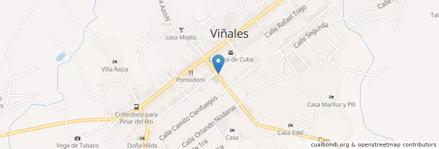 Mapa de ubicacion de Bar-Restaurante Oscar en Cuba, Pinar Del Rio, Viñales.