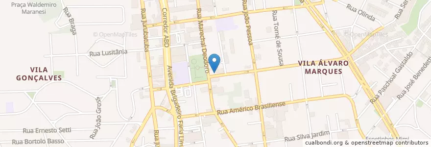 Mapa de ubicacion de Top Boi Grill en البَرَازِيل, المنطقة الجنوبية الشرقية, ساو باولو, Região Geográfica Intermediária De São Paulo, Região Metropolitana De São Paulo, Região Imediata De São Paulo, São Bernardo Do Campo.
